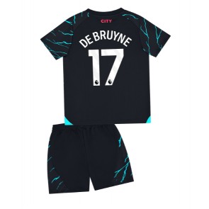 Manchester City Kevin De Bruyne #17 Tredje trøje Børn 2023-24 Kort ærmer (+ korte bukser)